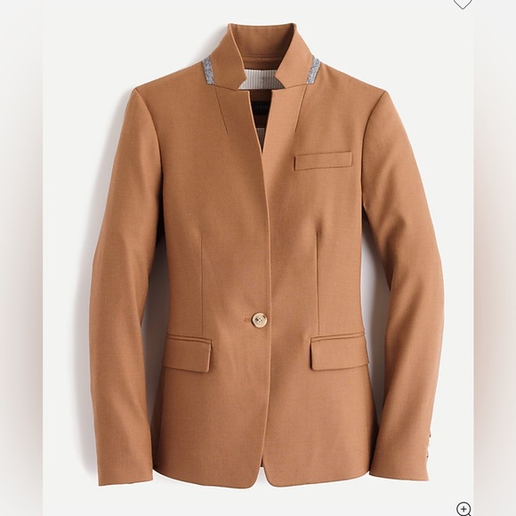 J.Crew Regent Blazer in Camel Wool Flannel , size 12 - Picture 15 of 15